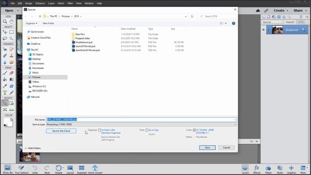 Saving to the Cloud in Photoshop Elements 2021 смотреть онлайн