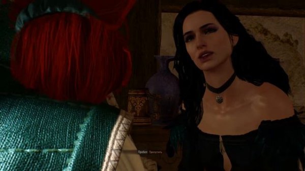 The Witcher 3 Йеннифер и Трисс приглашают Геральда..