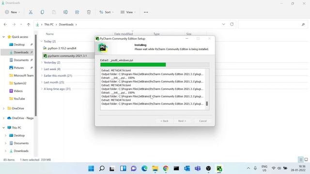 installation of python3x, PyCharm and Jupyter notebook in windows laptop...!! смотреть онлайн