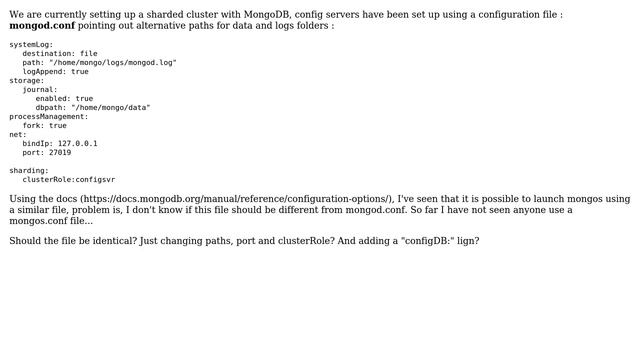 DevOps & SysAdmins: mongodb sharding - launch mongos with mongos.conf смотреть онлайн