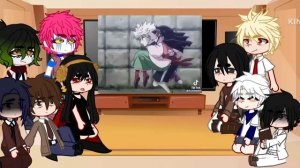 Random anime characters react to eachother! || pt 4/5 || Killua’s part! || sorry about the wait! ||