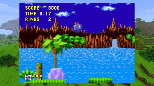 Minecraft x Sonic The Hedgehog - Green Hill Zone Remix смотреть онлайн