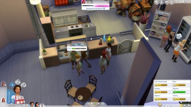The Sims 4 Пекарня тетушки Шелли #9 Шеф-повар Джино смотреть онлайн