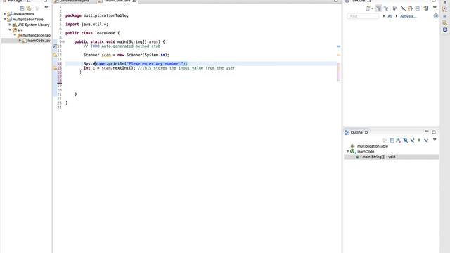 Multiplication Table in Java (using eclipse IDE) смотреть онлайн