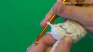 Шишечка из 5 столбиков с 1 накидом