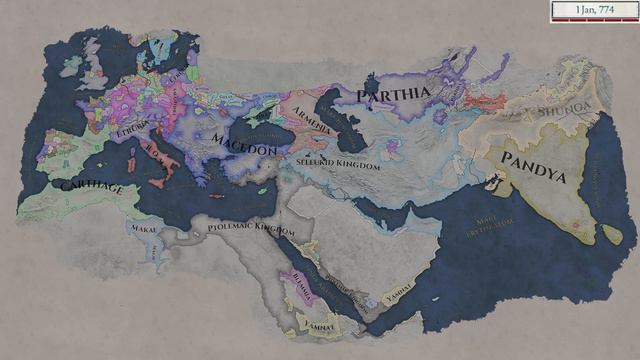 Imperator Invictus - An Imperator: Rome Mod - A.I Timelapse