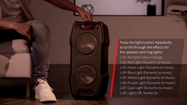 Sharp Party Speaker PS 929 - How To Adjust The Light Effects смотреть онлайн