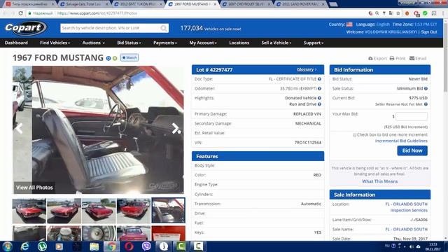 Авто из США. Обзор повреждений на аукционе Copart. Replaced VIN смотреть онлайн