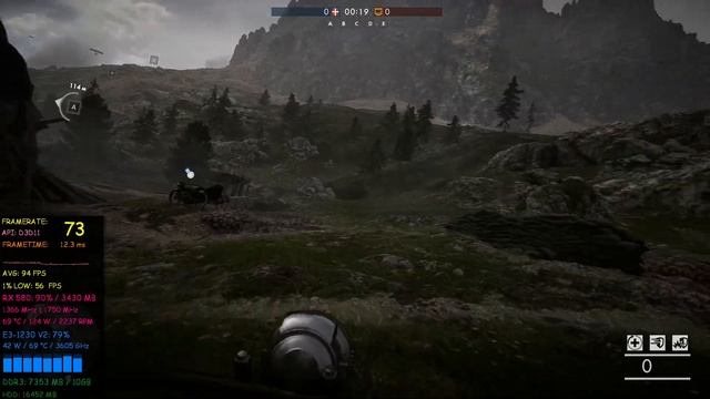 Battlefield 1(2016) / Intel Xeon E3-1230 V2 / Radeon RX 580 / DX11 TEST смотреть онлайн