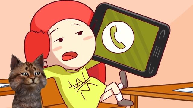 В ШКОЛЕ у меня НЕ было ТЕЛЕФОНА? Анимация Вэлл - Реакция на Вэлл смотреть онлайн