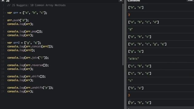 Common Array Methods - Beau teaches JavaScript смотреть онлайн