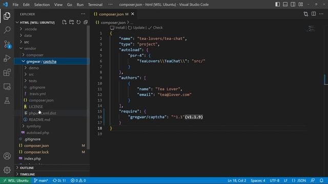 Чат на PHP | 15 | Осваиваем composer и подключаем библиотеку капчи смотреть онлайн