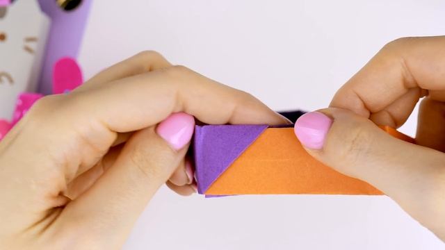 Оригами Коробочка Мороженое из бумаги | DIY Origami Paper Popsicle Box