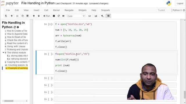 Python Example of Working With Binary File смотреть онлайн