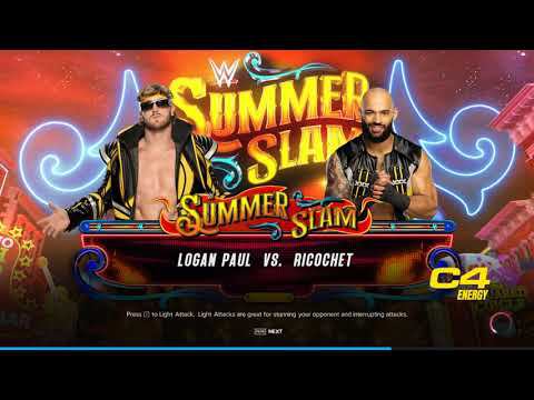 WWE2K23 Logan Paul Vs Ricochet