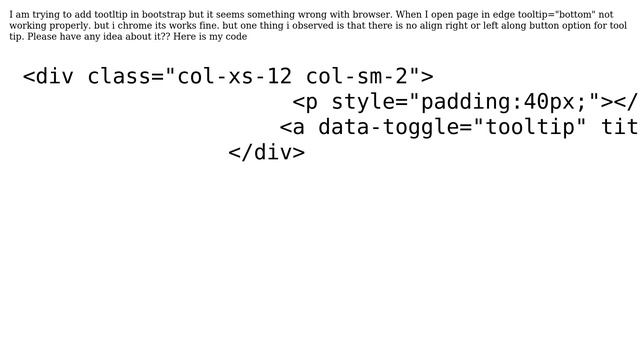 tooltip not working in edge browser in bootstrap смотреть онлайн