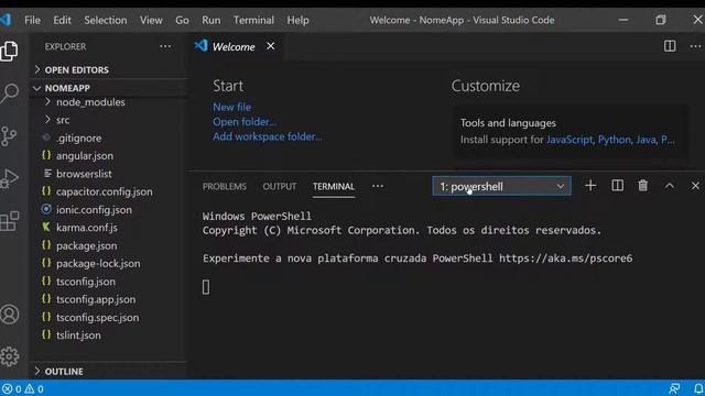 Criando Aplicativos com IONIC | Criando um Projeto | Aula 2 смотреть онлайн