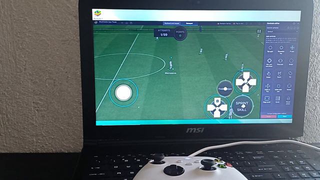 how to set up a controller on ea fc mobile bluestacks , subscribe if you like 👍 смотреть онлайн