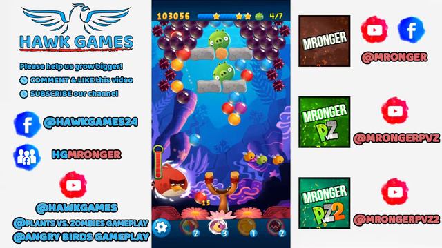 Angry Birds Stella POP Bubble Shooter Level 234 Hard - Walkthrough, No Boosters смотреть онлайн