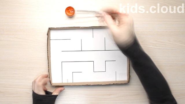 How to make a maze game yourself - DYI - Easy paper Craft смотреть онлайн
