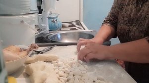 Вкусный лакский хинкал на ужин.