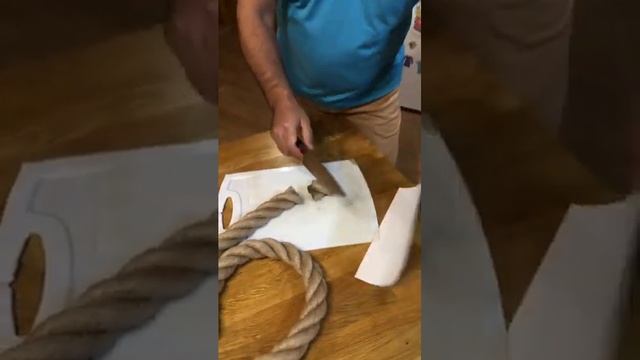 Режем канат кухонным мини шефом