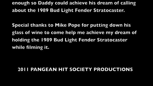 1989 BUD LIGHT FENDER STRATOCASTER смотреть онлайн