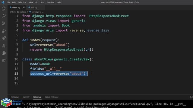 آموزش جنگو- تفاوت بین متد reverse - reverse_lazy | url django смотреть онлайн