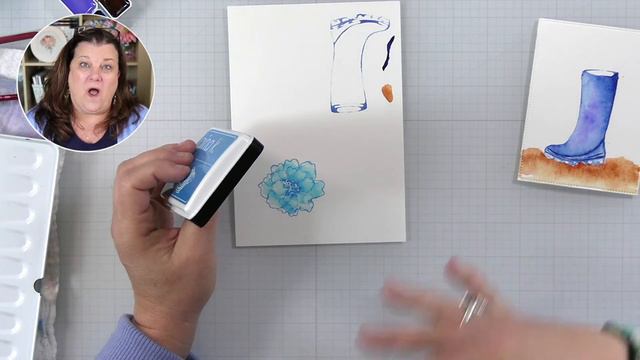 Live Replay: Let's Watercolor a Wellie with Gina K Designs and Rosa Gallery Watercolors смотреть онлайн