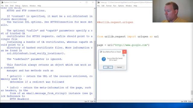 Python Basics Urllib Urlopen смотреть онлайн