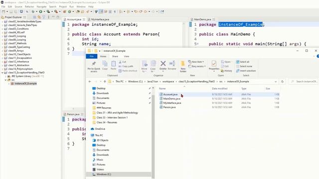 Class 15 Part 1 of 2 InstanceOf Final смотреть онлайн