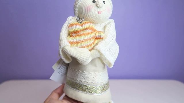 Текстильная интерьерная кукла ручной работы "Ангел Нежность", от кукольного цеха "Нежный ветер" смотреть онлайн