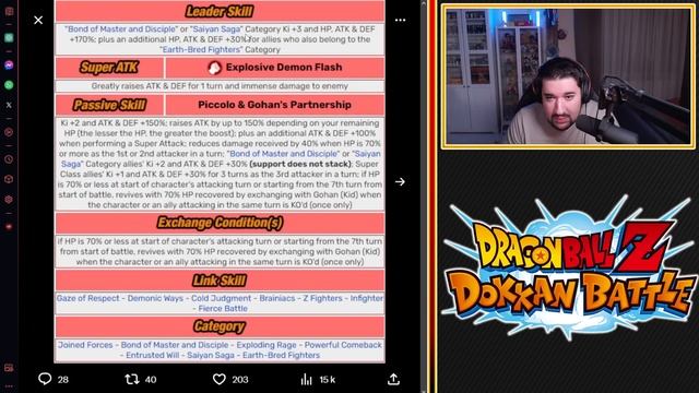 LA PASSION ??? RÉACTION/ANALYSE GOHAN & PICCOLO PUI DF / NAPPA & VEGETA TEC TUR ! DBZ DOKKAN BATTLE смотреть онлайн
