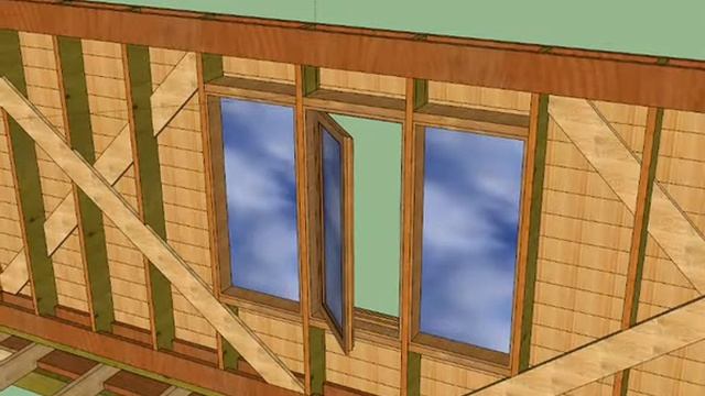 Окна, оконные проемы в каркасном доме, безрамное остекление. смотреть онлайн
