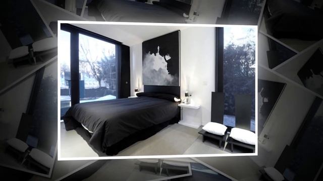 Черно белый интерьер - графичность и таинственность | Black and white interior смотреть онлайн