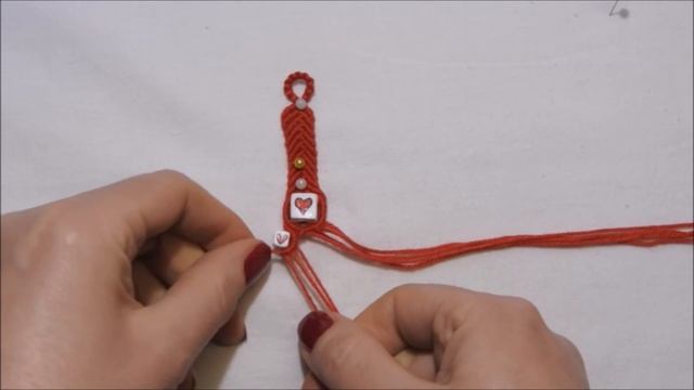 Macrame Heart Bracelet Tutorial смотреть онлайн