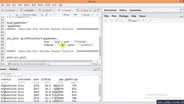 R Tutorial 17.Animated plot in R | Animation with R | Graphs with R смотреть онлайн