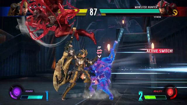 Gold Venom and Monster Hunter vs Venom and Monster Hunter - MARVEL VS. CAPCOM: INFINITE смотреть онлайн