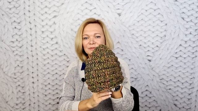 Как связать шапку спицами / Необычное вязание шапки Запись эфира смотреть онлайн