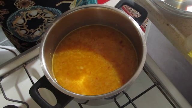 Mercimek çorbası.Необычный суп из красной чечевицы. смотреть онлайн