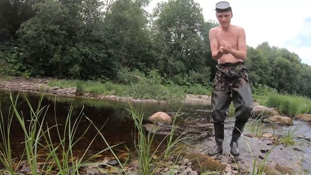 Поймать 21 вид в 2021. Бычок подкаменщик 14й вид. Руками под камнями. смотреть онлайн