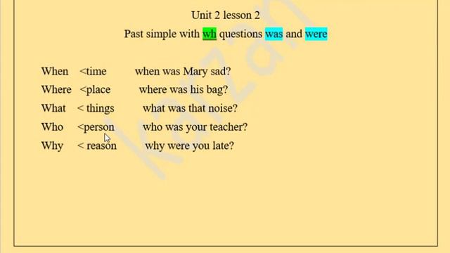 past simple with wh questions ! رابردووی سادە لەگەڵ wh questions ! смотреть онлайн