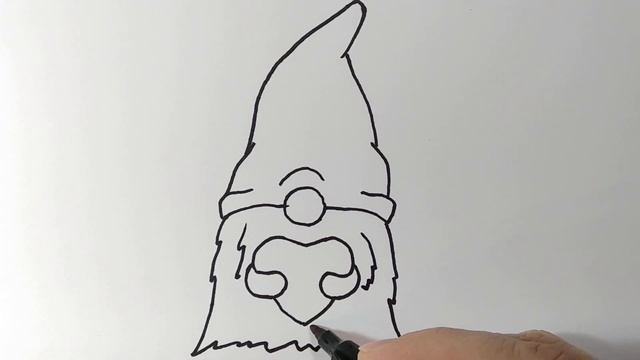 Рисуем ГНОМА с сердечком смотреть онлайн