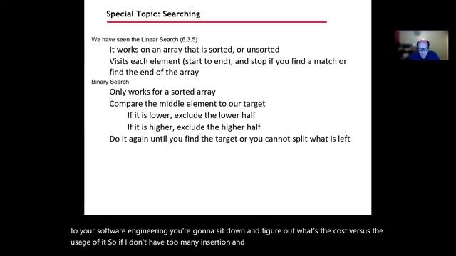 Big Java Arrays Part 5;  Sorting, searching, binary search смотреть онлайн