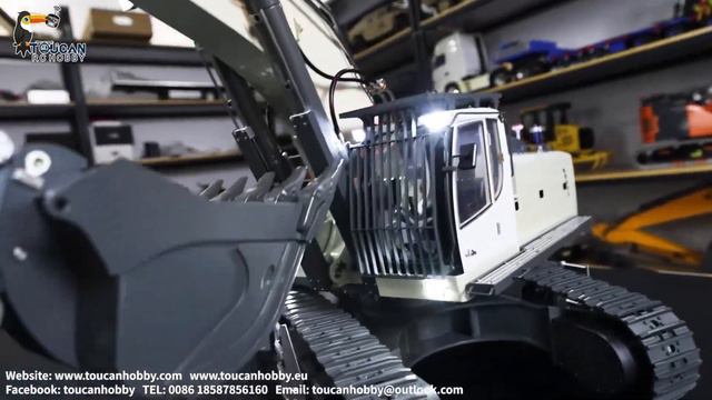 How Does HUINA 1/14 Kabolite K970 100S Hydraulic Rc Tracked Excavator Open A Lighter? #rcexcavator