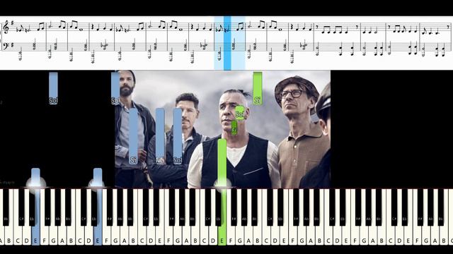 Rammstein - Mutter piano tutorial смотреть онлайн