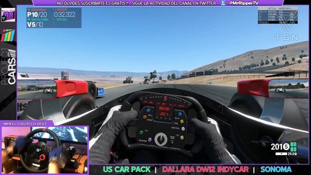 PROJECT CARS | U.S. CAR PACK | DALLARA DW12 INDYCAR | SONOMA SPEEDWAY | GAMEPLAY ESPAÑOL HD. смотреть онлайн