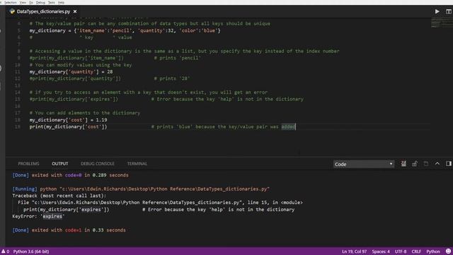 Python - Dictionary Basics смотреть онлайн