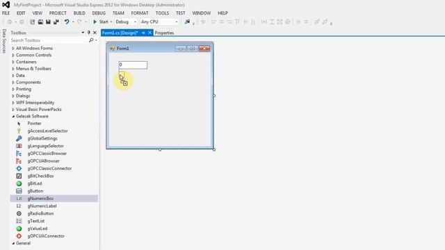 MyFirstProject with Gelecek Software OPC Client Components. смотреть онлайн