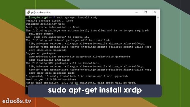 Raspberry Pi Remote Desktop Connection смотреть онлайн